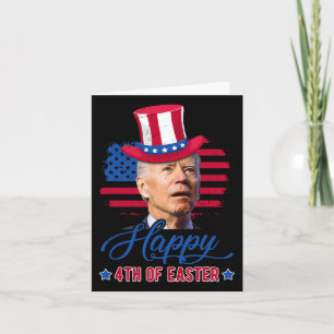 Carte Biden Drôle Joyeux 4° De Pâques 4 juillet