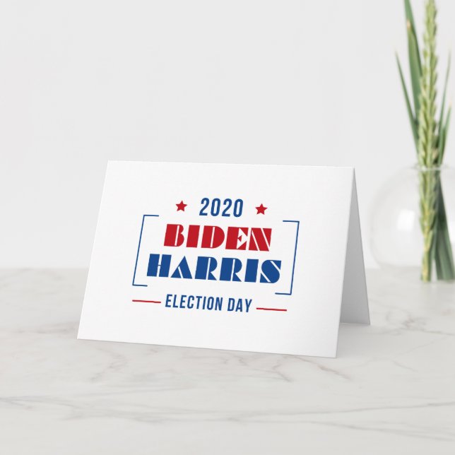 Carte Biden Harris 2020 (Devant)