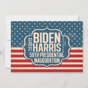 Carte Biden Harris 59e Inauguration Commémorative