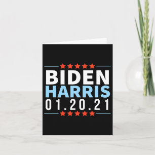 Carte Biden Harris Janvier 2021 Victoire électorale Inau