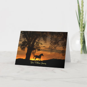 Carte Bien, Voyage bien-être avec des chevaux et des arb