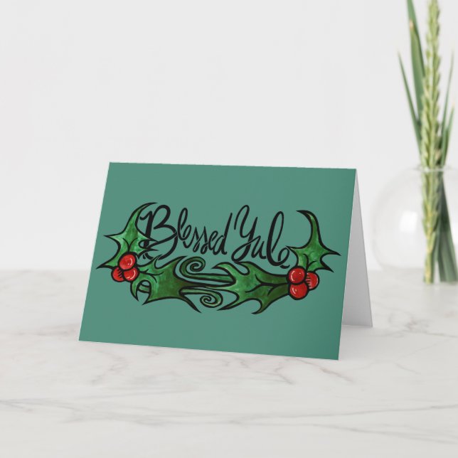 Carte Bienheureux Yule (Devant)