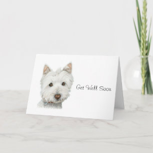Carte bientôt pour le chien Westie mignonne