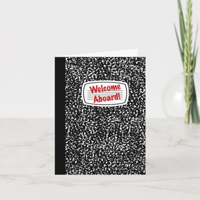 Carte Bienvenue à bord du Comp Notebook (Devant)