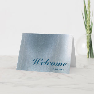 Carte Bienvenue À L'Arrière - plan De L'Équipe Rose Blur