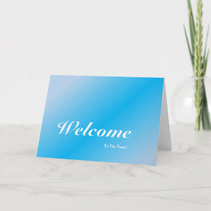 Carte Bienvenue À L'Arrière - plan Team Blue