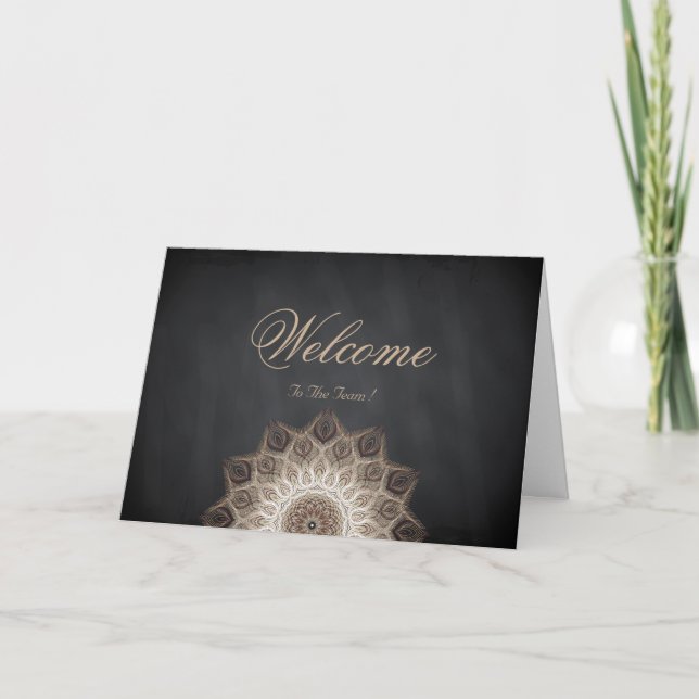 Carte Bienvenue À L'Équipe Souhaitant Daisy (Devant)