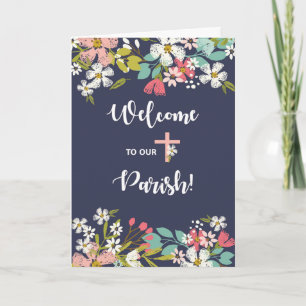 Carte Bienvenue à Nos Fleurs Paroissiales sur la Marine