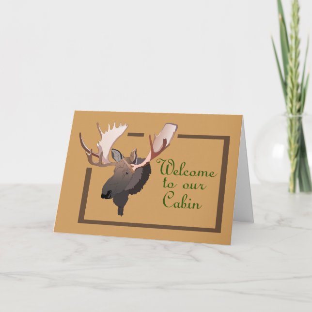 Carte Bienvenue à notre Cabine (Devant)