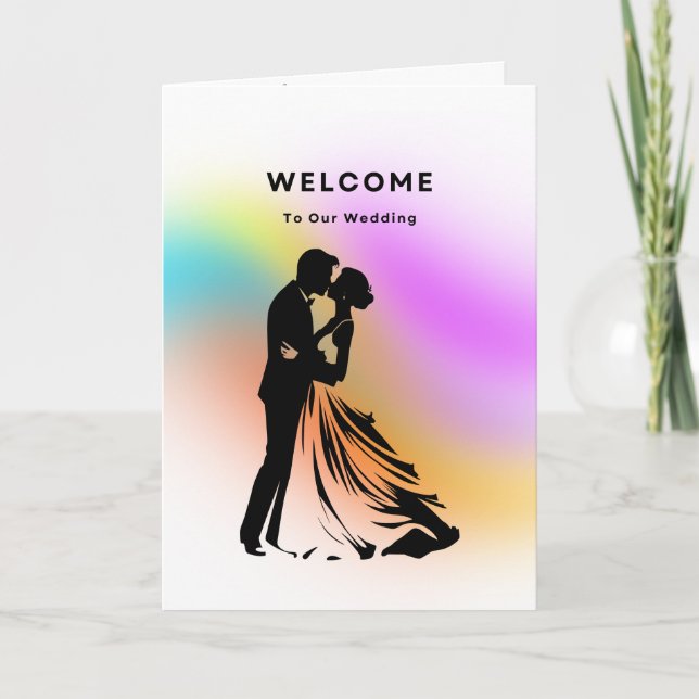 Carte Bienvenue à Notre Mariage (Devant)