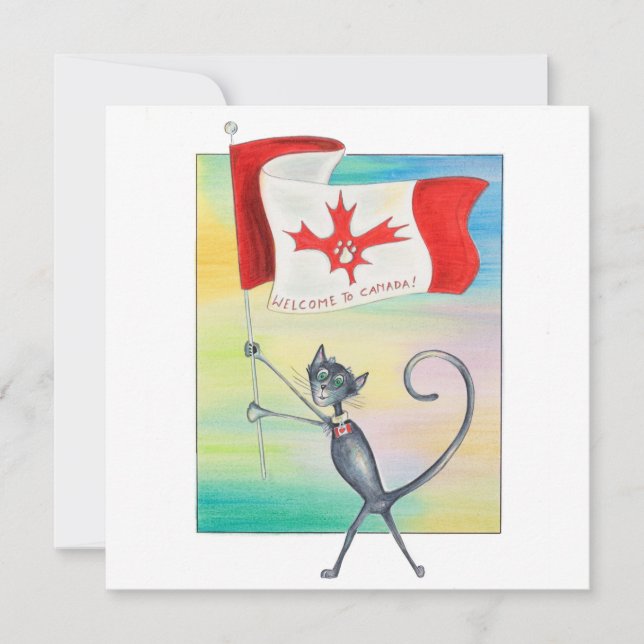 Carte Bienvenue au Canada (Devant)