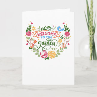 Carte Bienvenue au Jardin