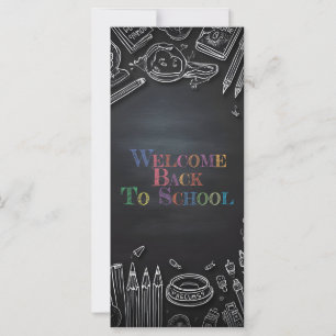 Carte Bienvenue au retour à l'école – Nouvelle année sco