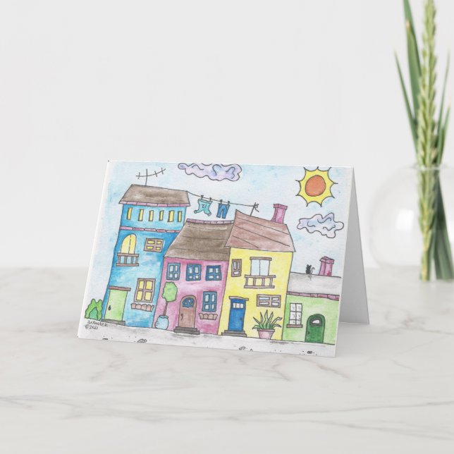 Carte Bienvenue dans le quartier (Devant)