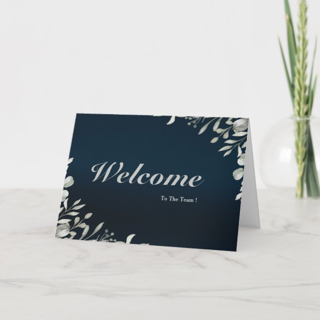 Carte Bienvenue Dans L'Équipe (Devant)