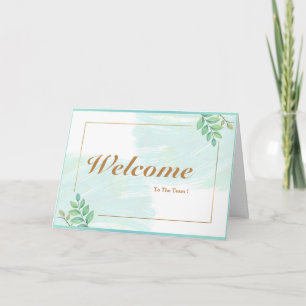 Carte Bienvenue Dans L'Équipe