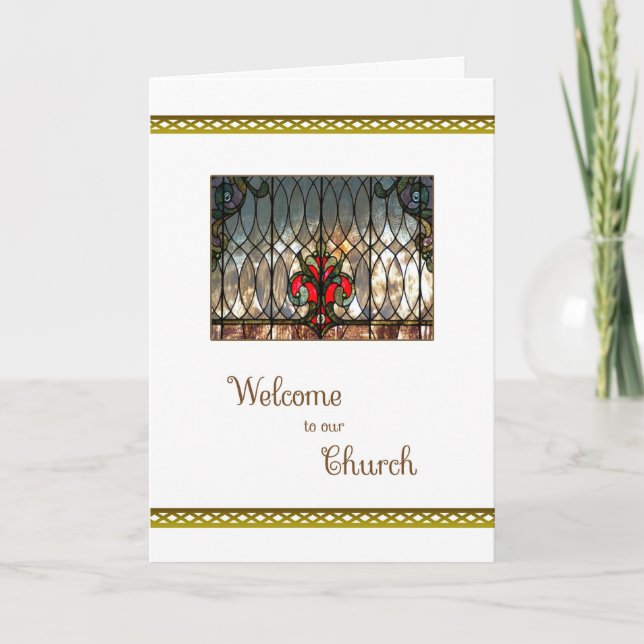 Carte Bienvenue dans notre Eglise (Devant)