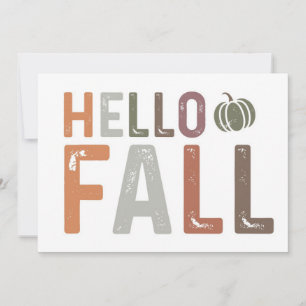 Carte Bienvenue l'automne