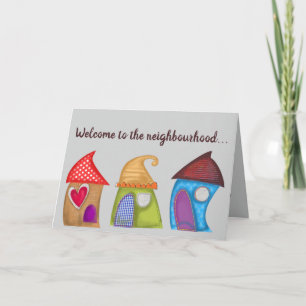 Carte Bienvenue modifiable dans le quartier
