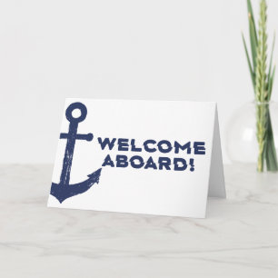Carte Bienvenue nautique dans l'équipe Nouveau employé