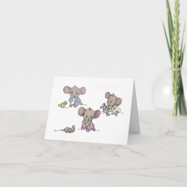 Carte Bienvenue Nouveau bébé (Devant)