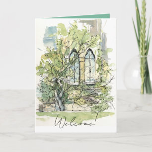 Carte Bienvenue Nouvelle Membre de l'Église Ivy Windows
