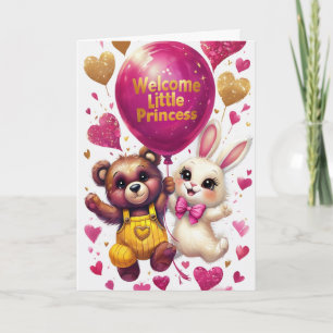 Carte Bienvenue Petite Princesse