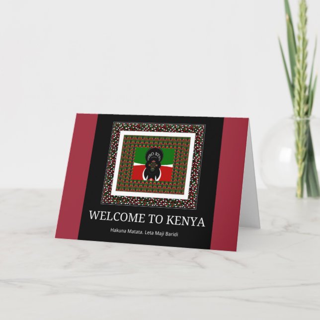 Carte Bienvenue sur Magical Kenya : Hakuna Matata (Devant)