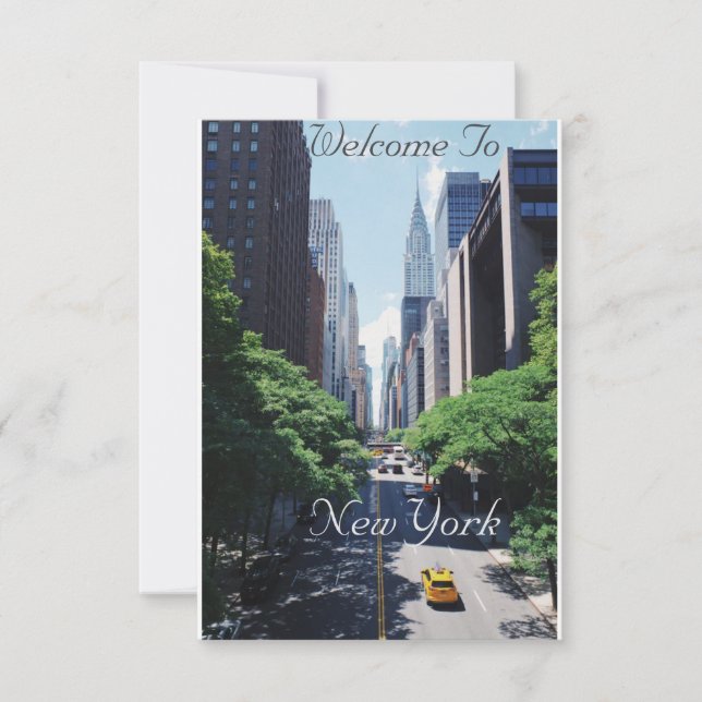 Carte Bienvenue sur New York USA Post Card (Devant)
