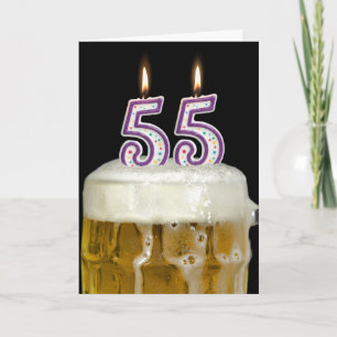 Carte Bière 55e anniversaire