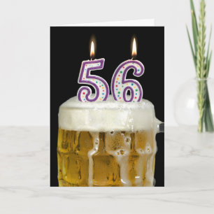 Carte Bière 56e anniversaire