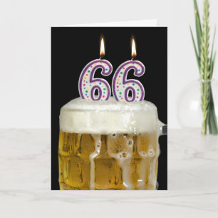 Carte Bière 66e anniversaire