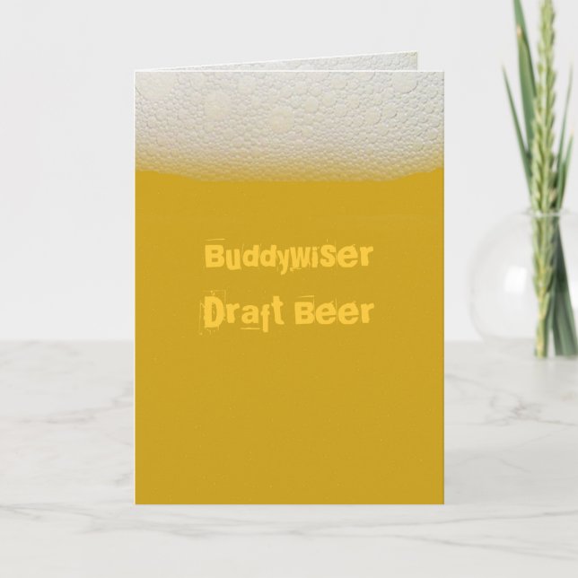 Carte Bière BuddywiserDraft (Devant)