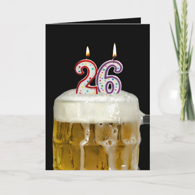 Carte Bière du 26e anniversaire (Devant)