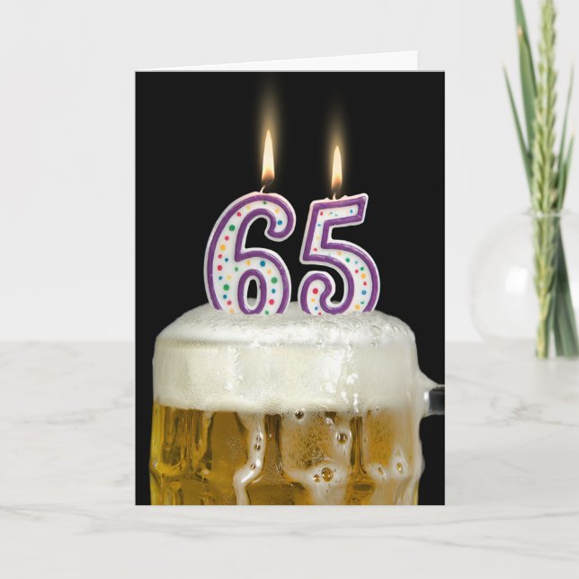 Carte Bière du 65e anniversaire (Devant)