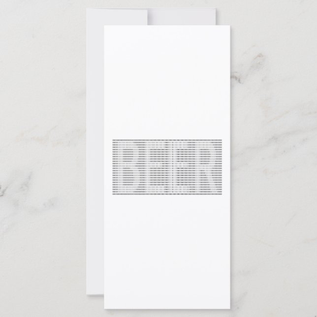 Carte Bière en Binary - ASCII (Devant)