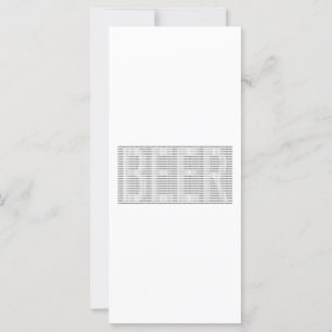 Carte Bière en Binary - ASCII