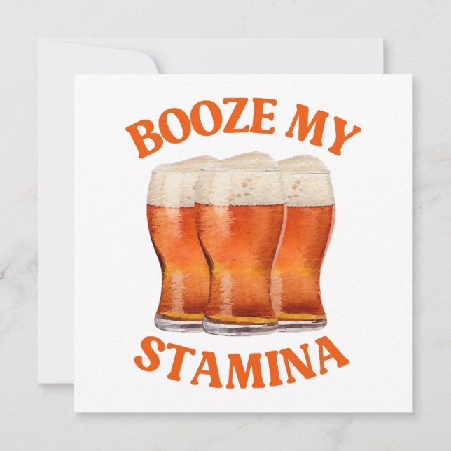 CARTE BIÈRE IRLANDAISE AMUSANTE (Devant)