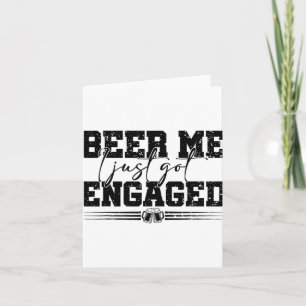 Carte Bière Moi Je Viens D'Être Engagé Vintage Drôle Mar