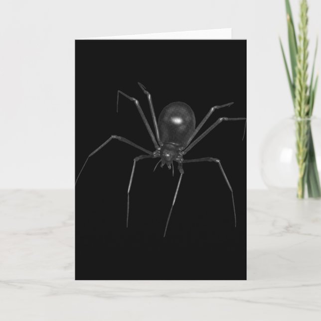 Carte Big Black Déplaisant 3D Spider (Devant)
