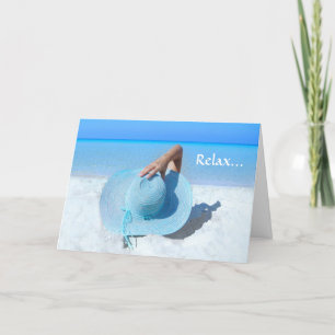 Carte Big Blue Casquette sur Beach Retirement