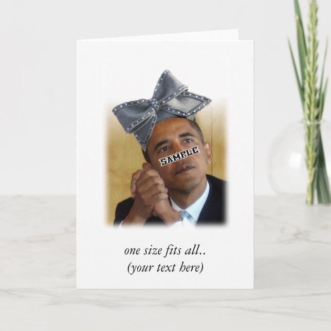 Carte Big Bow Casquette (Ajouter Votre Photo) (Devant)