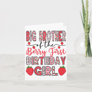 Carte Big Brother Du Berry Premier Anniversaire Fille Pa