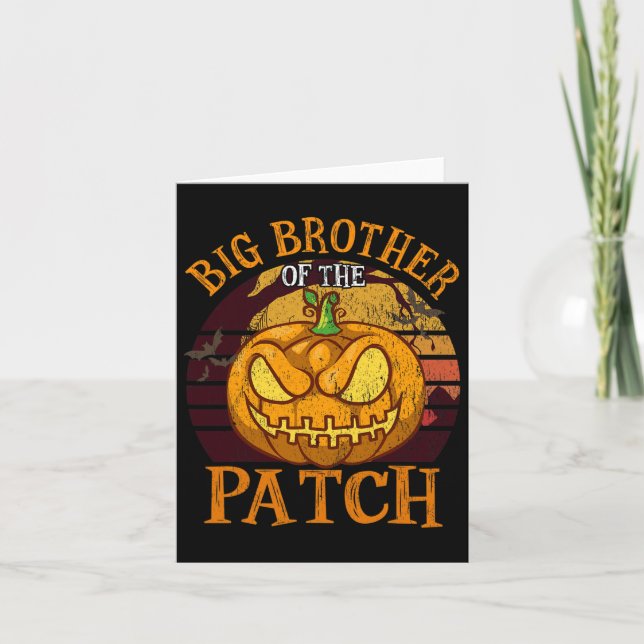Carte Big Brother Du Groupe Patch Family Halloween (Devant)