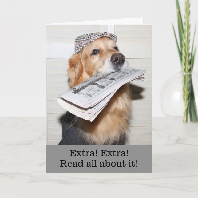 Carte Big Golden News Félicitations (Devant)