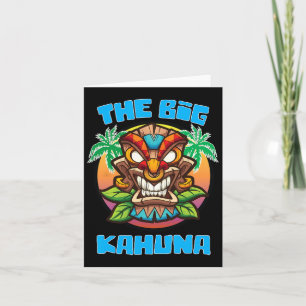 Carte Big Kahuna Funny Hawaiian Fête des pères Vacances 