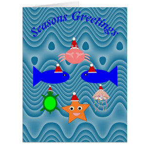Carte Big personnalisée de la mer de Noël