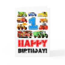 Big Trucks de Baby Boy 1er anniversaire