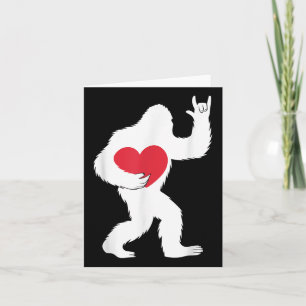 Carte Bigfoot Coeur Valentines Jour Garçons Filles Enfan