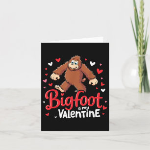 Carte Bigfoot Est Mon Amant De La Saint-Valentin Cœur Bi